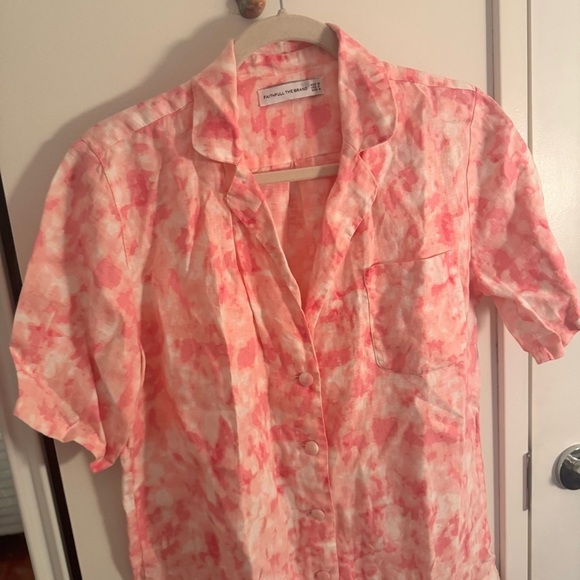 FAITHFULL THE BRAND Charlita Shirt Dress in Roos Pink Tie Dye - Picture 6 of 10